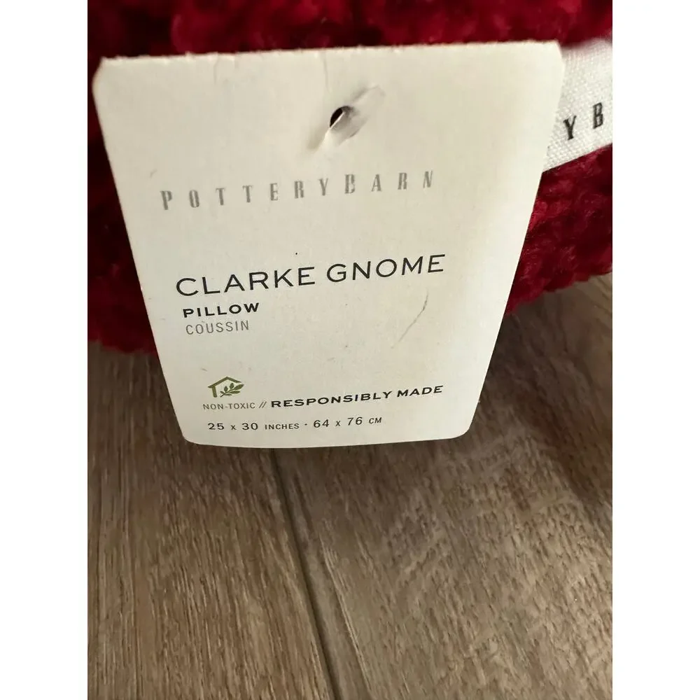Pottery Barn Clarke Gnome Shaped Pillow NWT